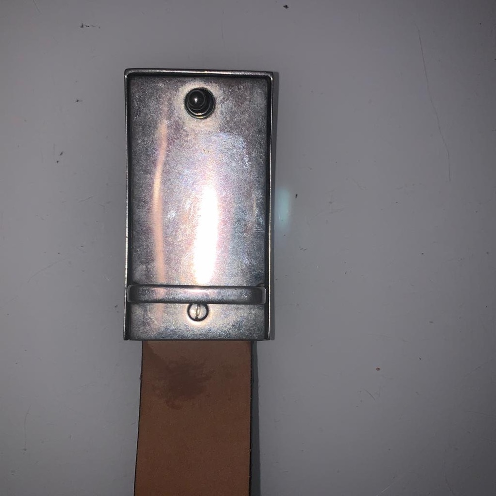 Vintage Gucci belt in black with silver buckle - Picture 6 of 6